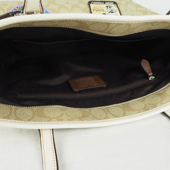 Disney Coach City Zip Tote Minnie Mouse Patches - Picture 7 of 8